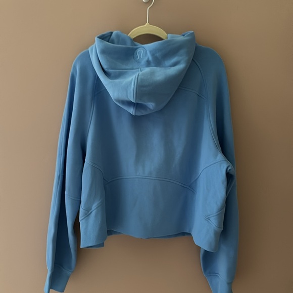 LULULEMON SCUBA OVERSIZED FULL ZIP IN AERO BLUE (AEBL) SZ XL/XXL NWT - Picture 4 of 8